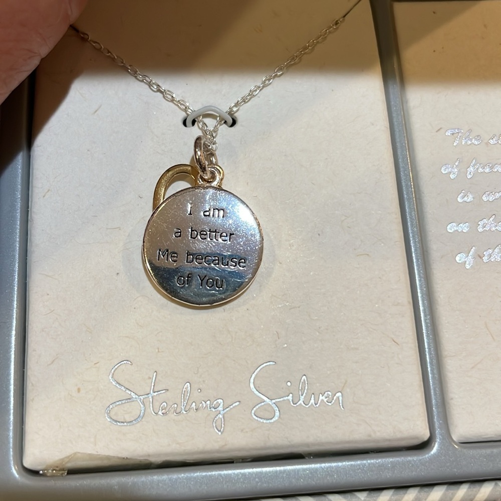 Straight from the heart necklace, sterling silver NEW - Picture 5 of 8